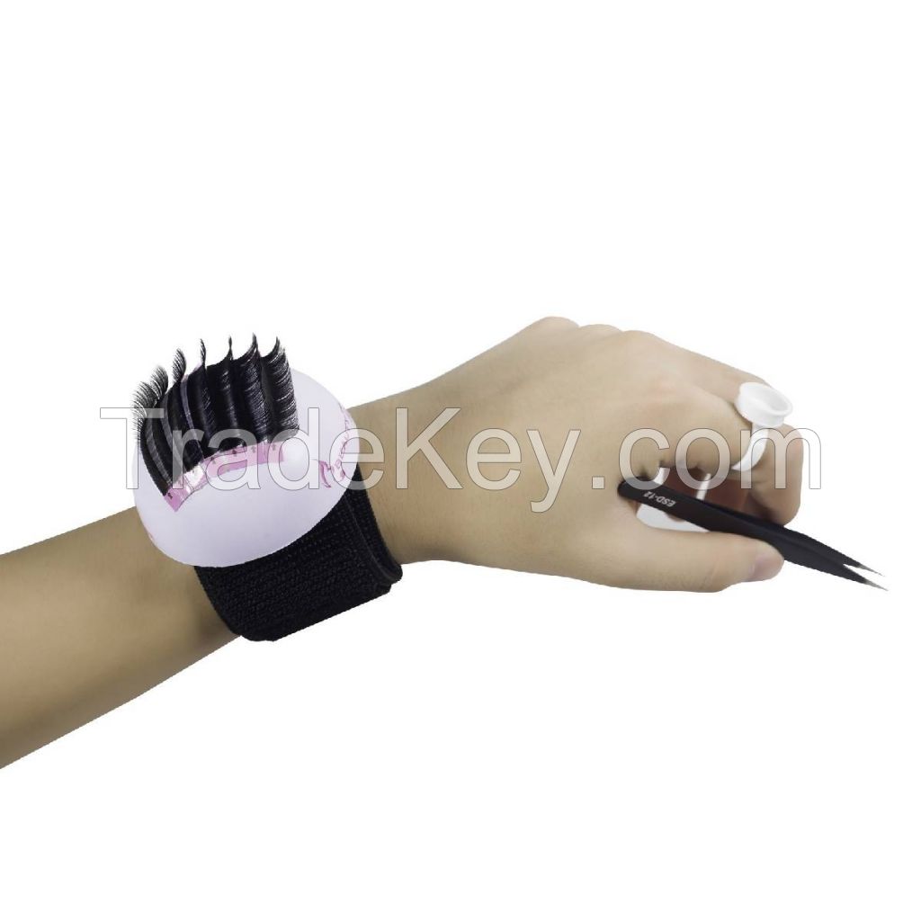 Wrist Strap Eyelash Extension Holder Kit Bubble Curve