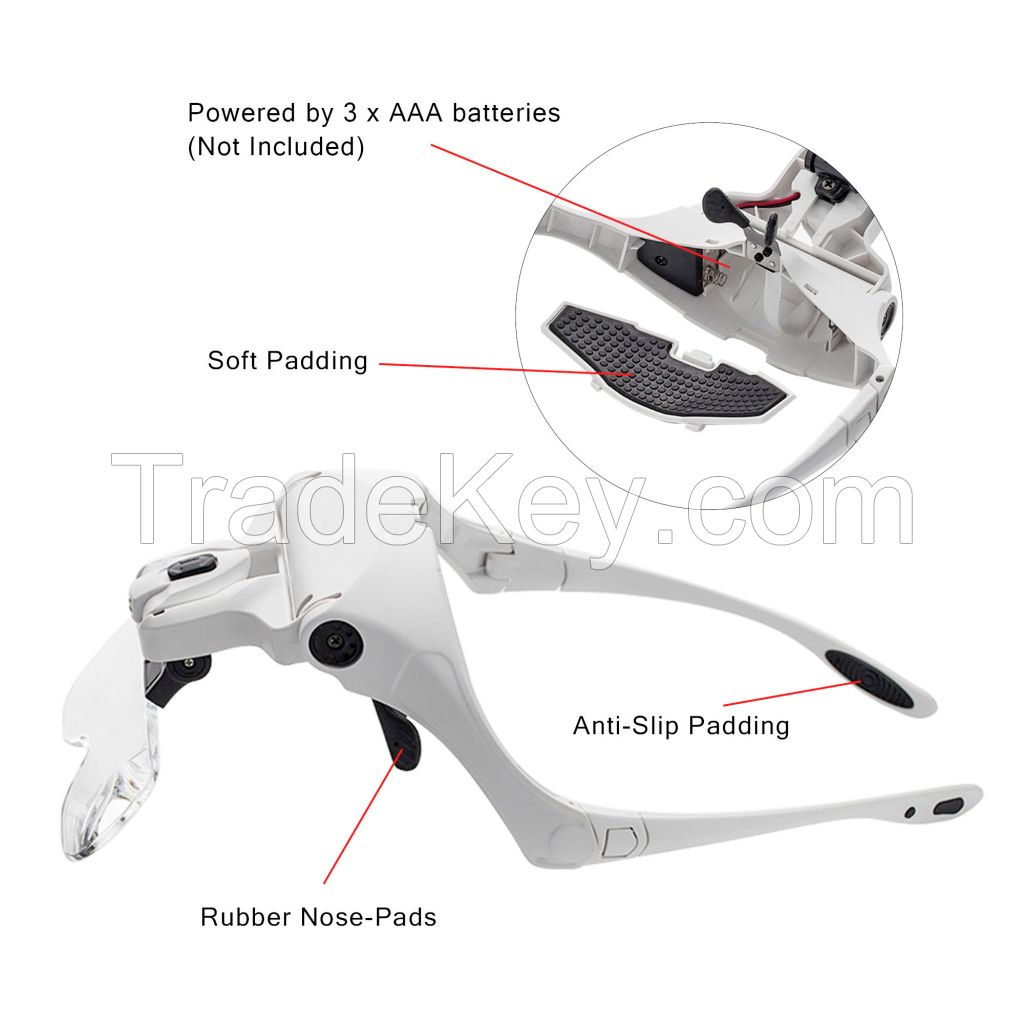 Magnifying Glass For Lash Extension with LED Lights