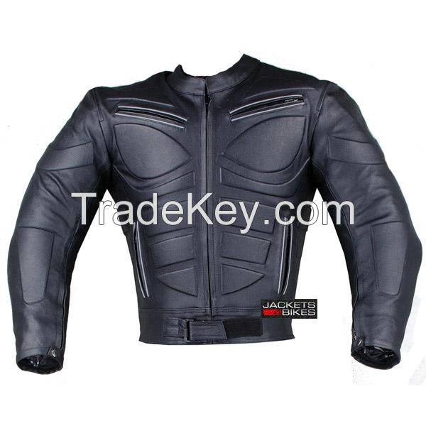 Men\'s Blade Motorcycle Riding Leather CE Armor Biker Ventilated Jacket Black L