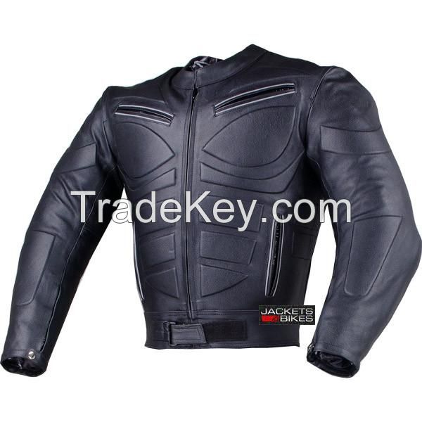 Men\'s Blade Motorcycle Riding Leather CE Armor Biker Ventilated Jacket Black L