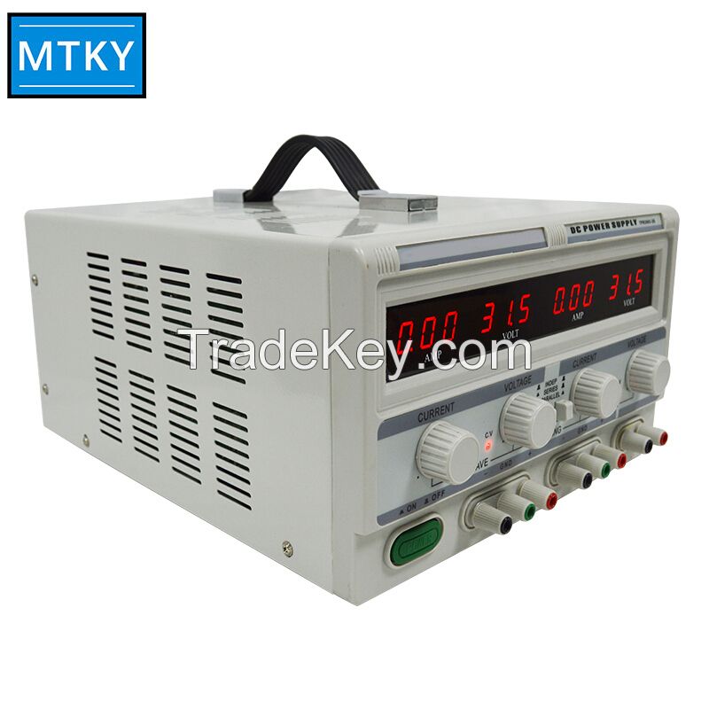Dual Channel Output Power 30V 10A Precision Digital Adjustable Switching Linear DC Regulated Power Supply
