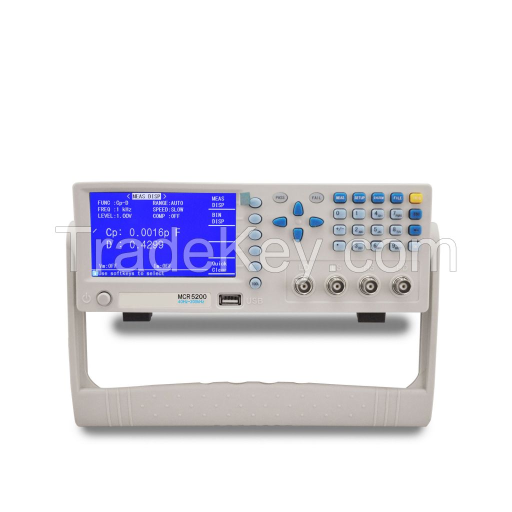 LCD Display China Factory Digital Electric Bridge Tester 40Hz - 200KHZ High Frequency Digital LCR Meter