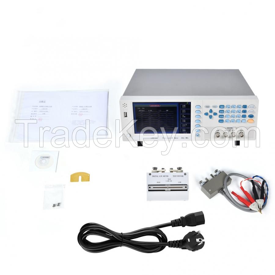 20Hz-5MHz Benchtop Digital Capacitance Resistance Impedance Continuously Adjust Inductance Bridge Lcr Meter