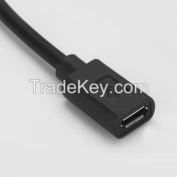 Type C Male to Micro Type B 2.0 Female Adapter Cable