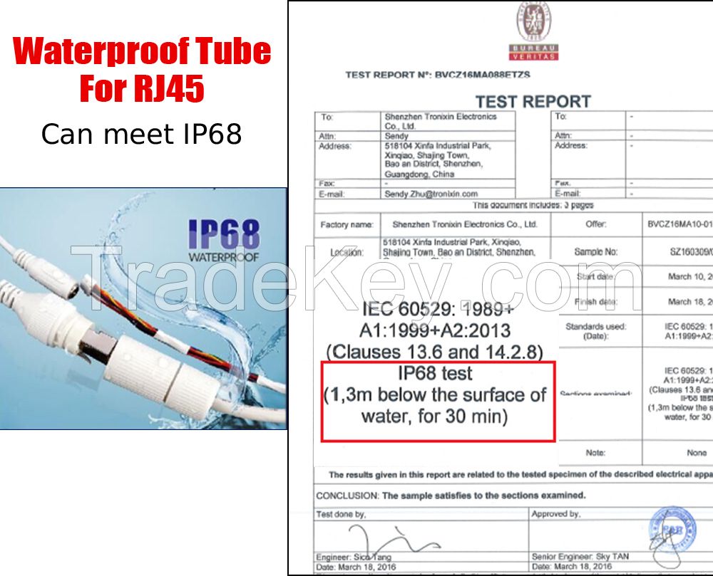 1 to 2 Surveillance Cable with Optional Waterproof Tube