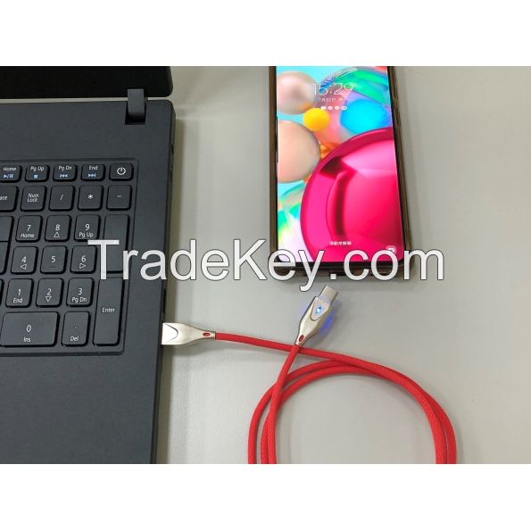Type A to Type C w/ LED indicator Cable