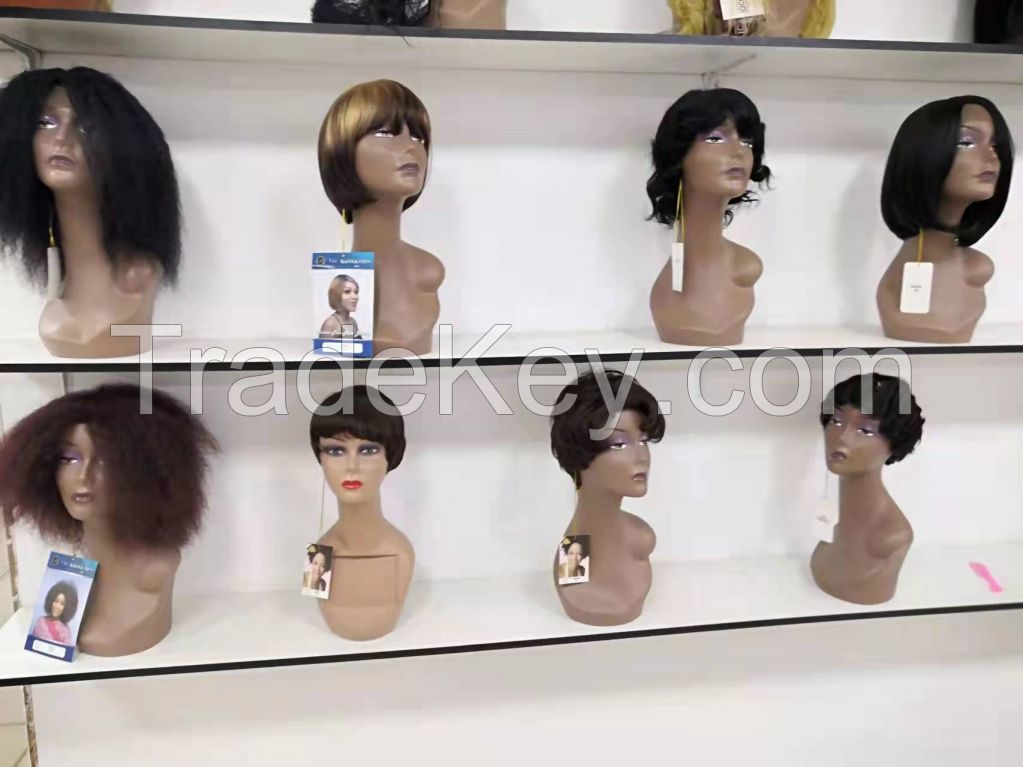 Wholesale for Human Hair, Synthetic, Blend Wigs With Various Colors