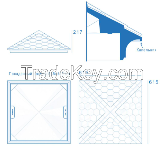 Hood with fit for 2 x 2 bricks