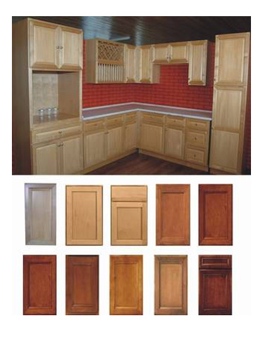 Solidwood Maple Mitered Kitchen Cabinet