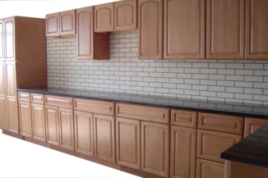 Solid wood maple shaker kitchen cabinet