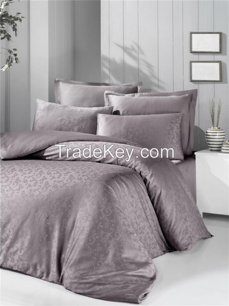 Cotton Satin Jacquard Duvet Cover And Comforter Sets