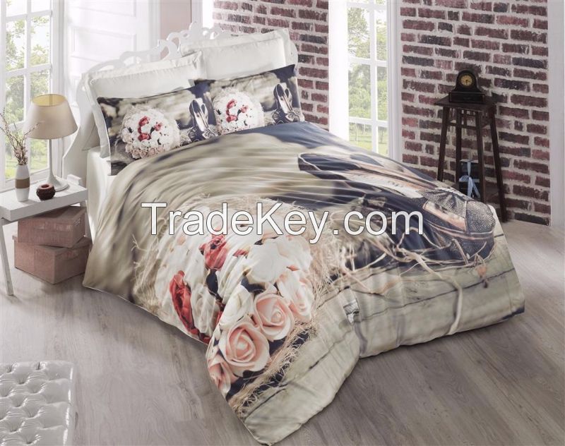 3d Satin Duvet Cover And Comforter Sets