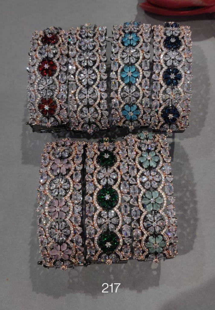 Colored stone bracelets
