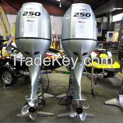 Used Honda 250HP 4-Stroke Outboard Motor Engine Motor is in excellent