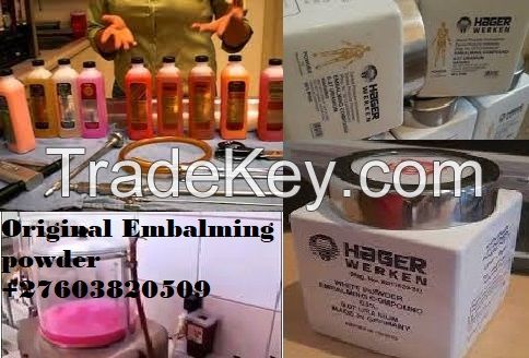 Hager Werken (+27)603-820-509 Embalming powder pink and white from Germany