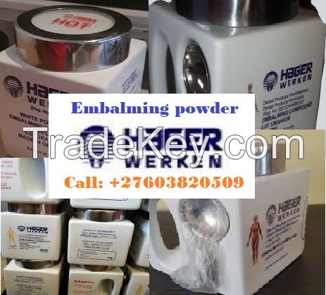 Hager Werken (+27)603-820-509 Embalming powder pink and white from Germany