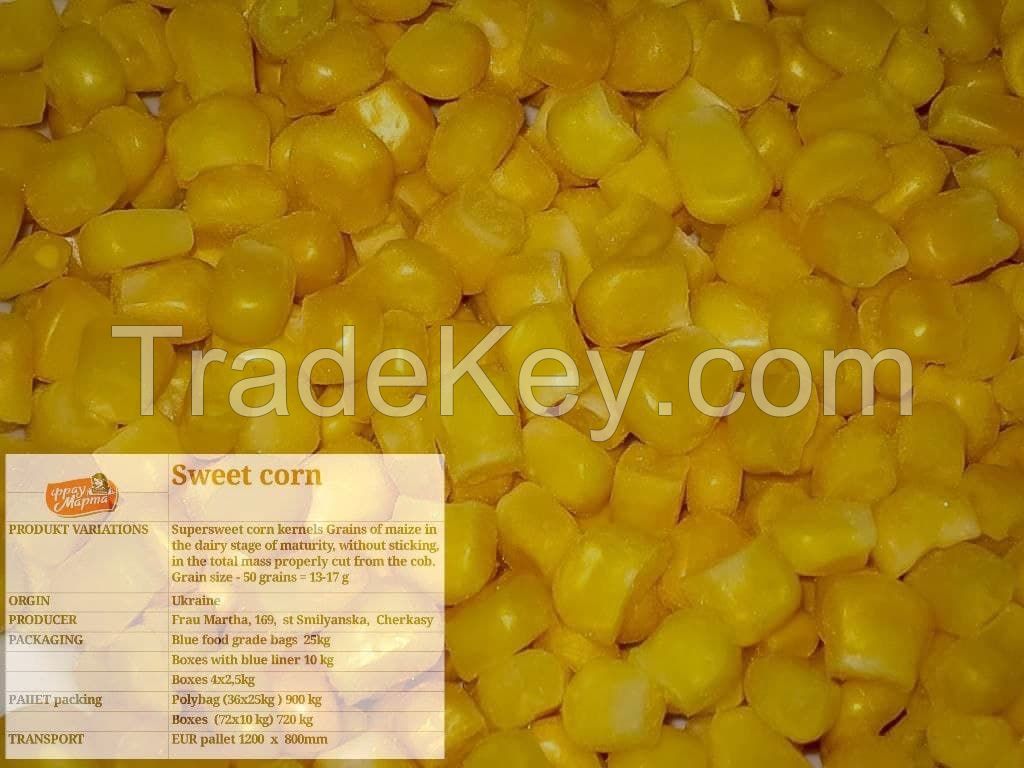 deep frozen sweet corn