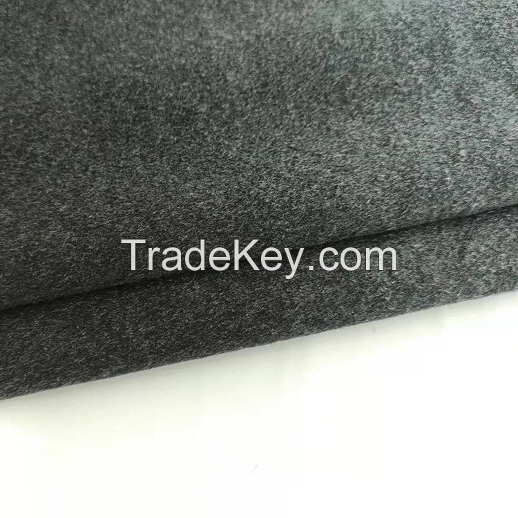 Luxury vicryl mesh 40%wool 60%oth Single-sided crystal smooth wool fabric 710G/M