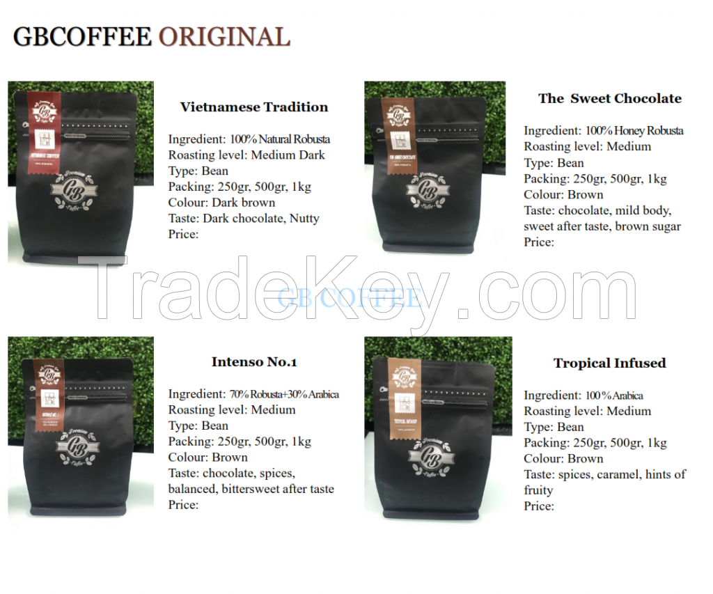 100% FRESH GROUND COFFEE FROM VIETNAM Roasted Coffee Bean