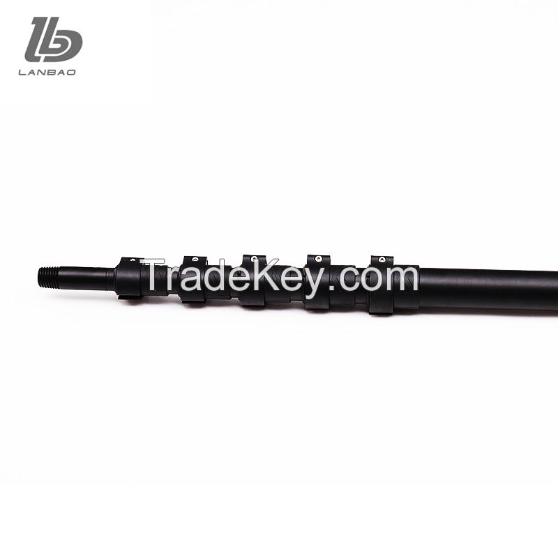 Forged composite 100% pure carbon fiber ergonomic 31.7mm 32mm pruning extendable window cleaning telescopic  pole