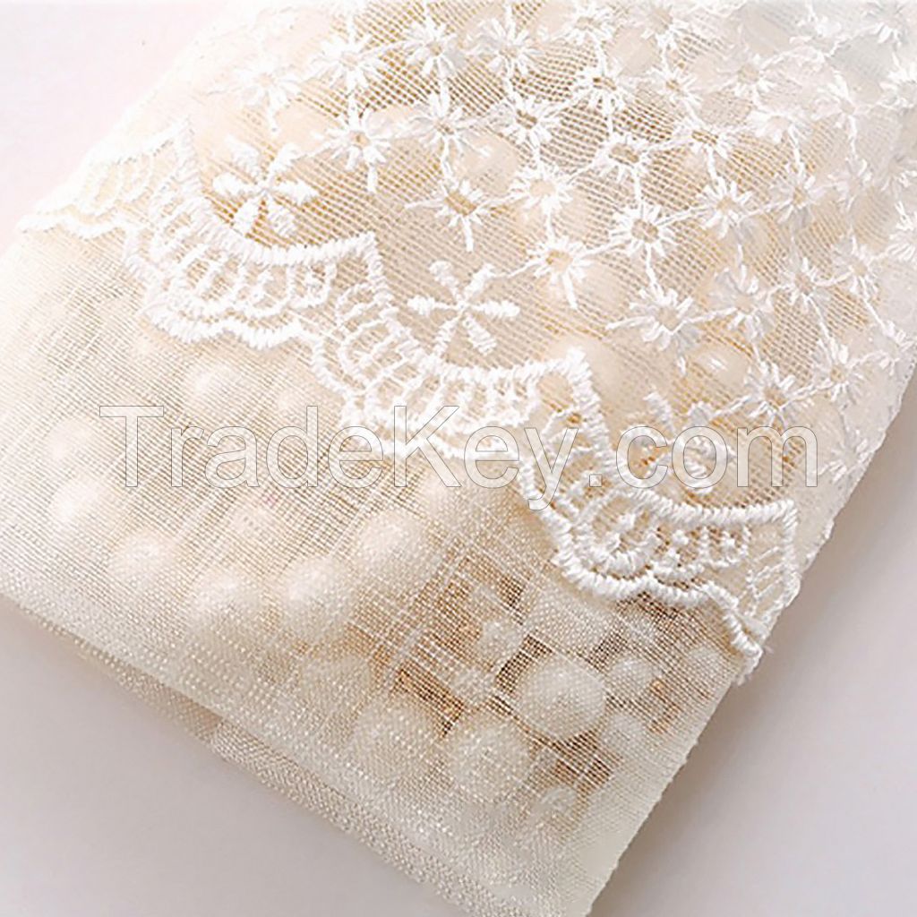 White Lace Jewelry pouches, Wedding Favor bags, Flower Jewelry Gift Pouch, Rosary Pouches, Necklace Candy Pouch Drawstring Party Favor Bags