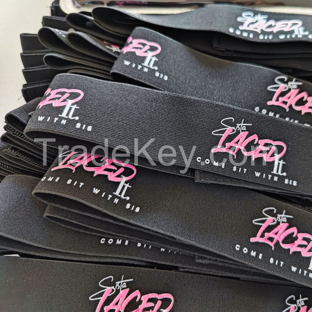 Elastic melt Band Custom hair band Melt Belt hair band Edge Slayer Elastic Melt Band Wigs Custom Logo Elastic Band For Hair Edge Slayer Hair Band with Velcro