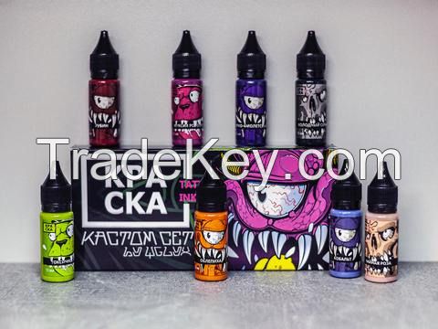 Tattoo Ink, Inks, Russian Tattoo Inks, Brand of Tattoo Inks, Tattoo Paint, Kraska
