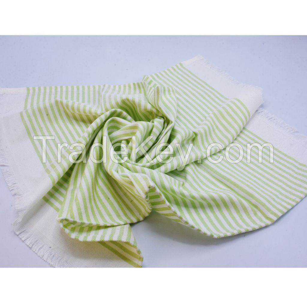 Classic Stripe Kitchen Dish Tea Towel | Small Sized Light Weight Kitchen Cloth | 100% Premium Cotton | (15 * 23) in