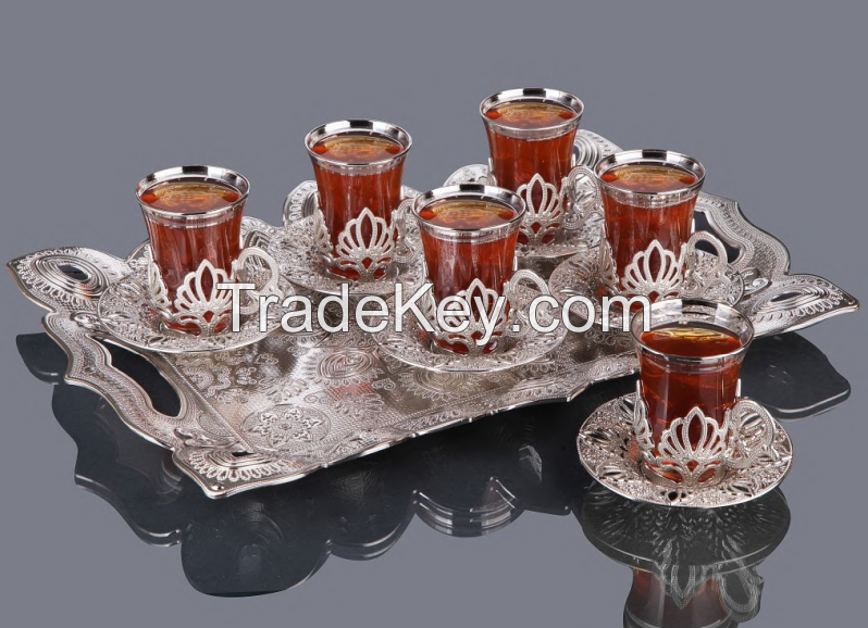 Patterned Six-piece cup set