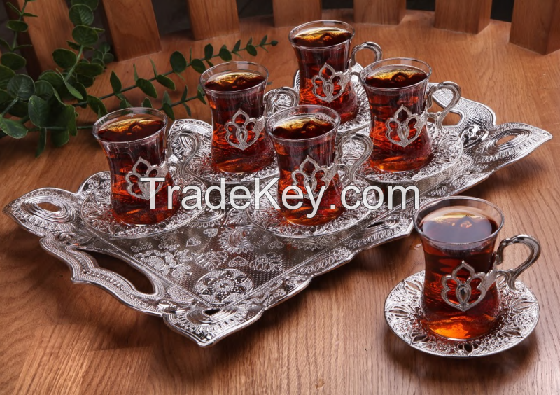 Patterned Six-piece cup set