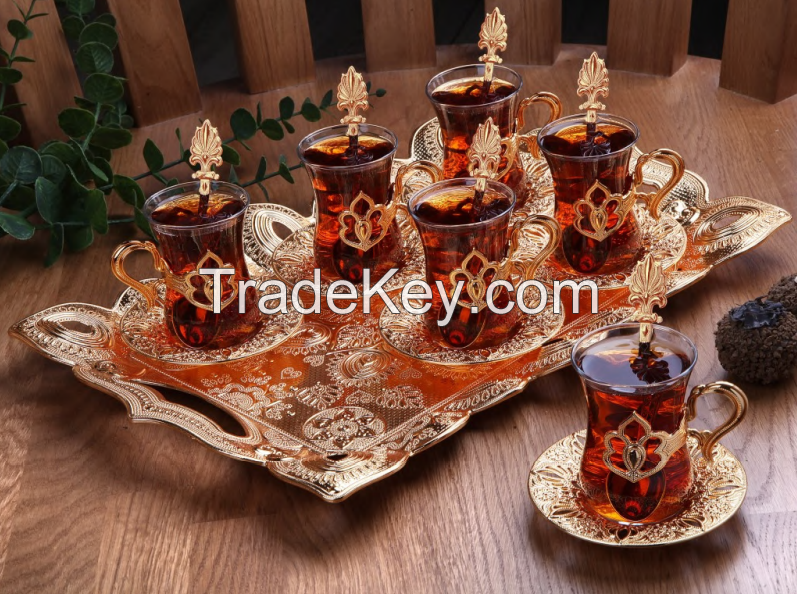 Patterned Six-piece cup set