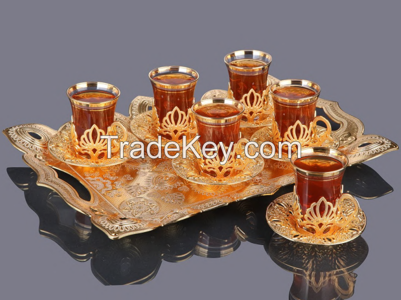 Patterned Six-piece cup set