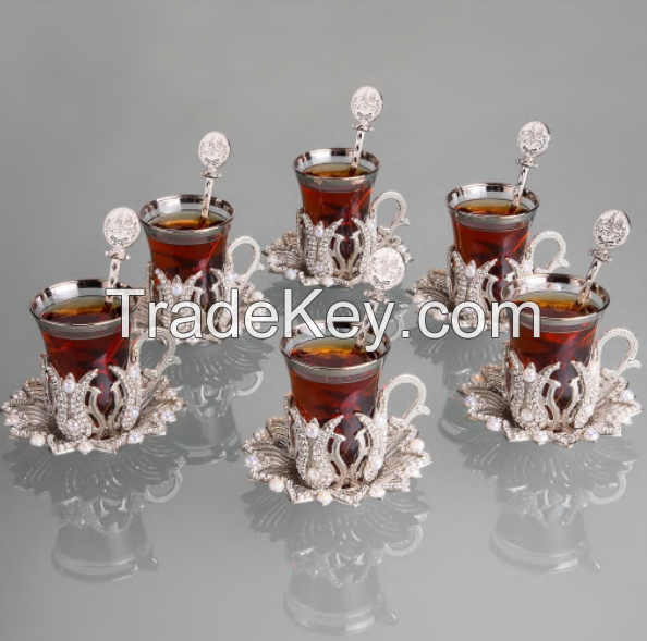 Patterned Six-piece cup set