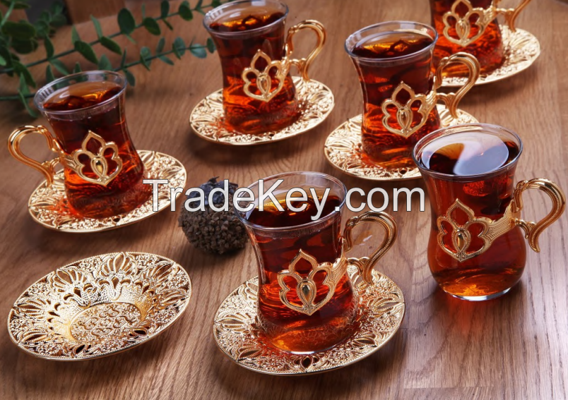 Patterned Six-piece cup set