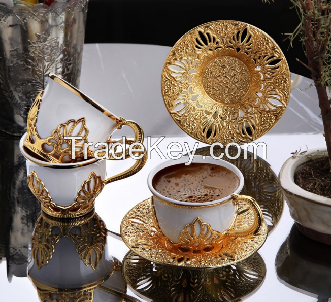 Patterned Six-piece cup set