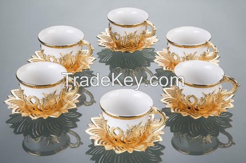 Patterned Six-piece cup set