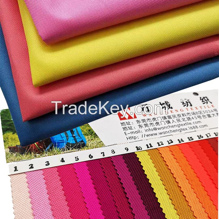 100% Polyester Woven 600d Oxford Fabric with PU Coated 111 Colors Available Large Quantity in Stock