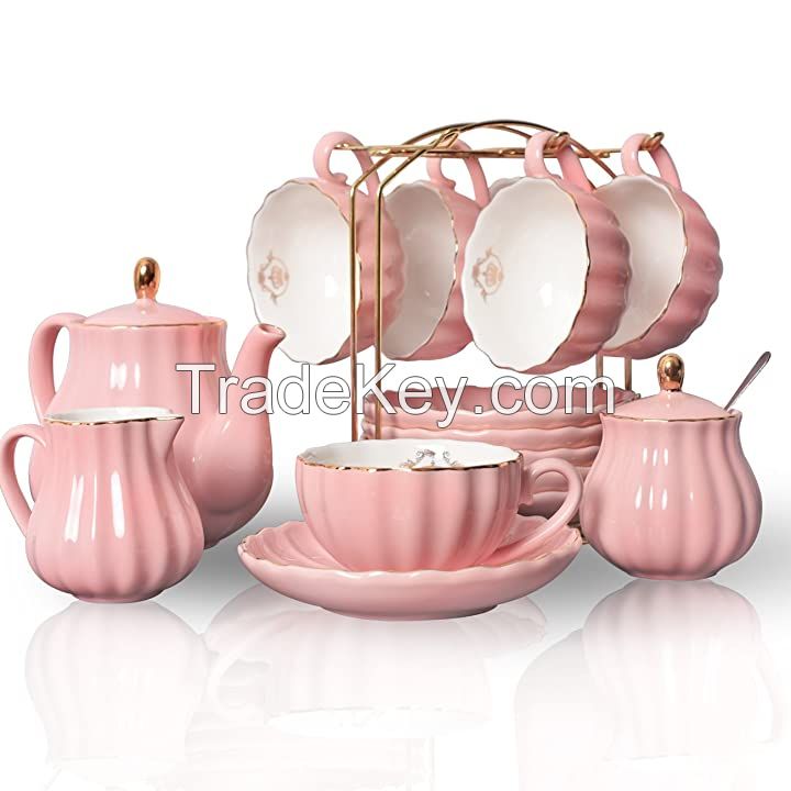 Vietnam High Quality Ceramic Coffee And Tea Cup Sets With Saucers With Competitive Price For Wholesaler