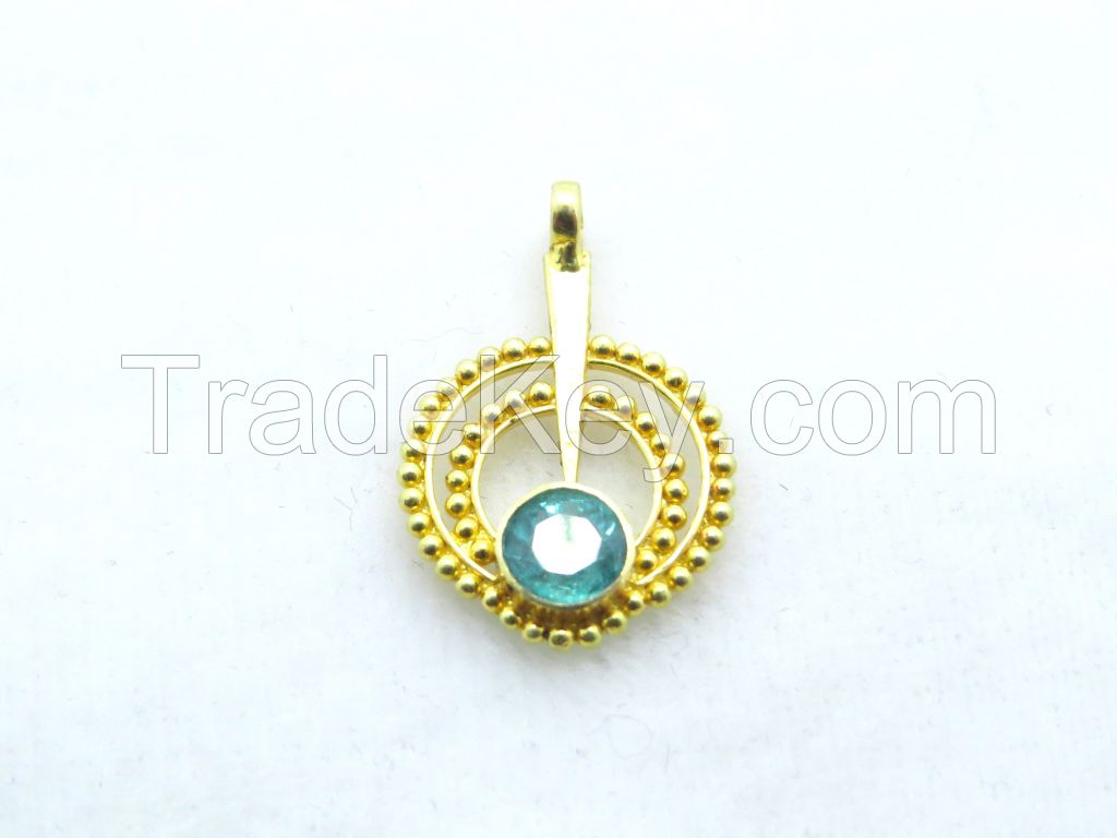 Handmade gorgeous 18k solid gold charm 