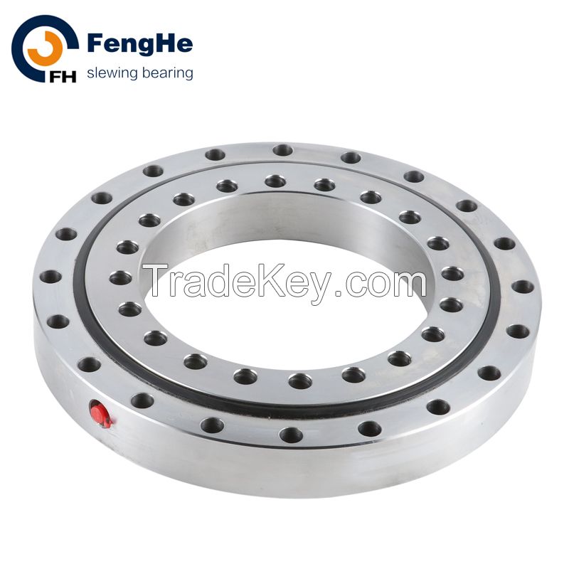 Customized Single Row Four Contact Ball Slewing Bearing Without Gear, Environmental Equipment Used Light Type Slewing Bearings
