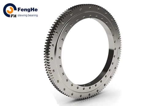 Thin Section Flange Type Inner Gear Slewing Bearing For Canning Machinery From China