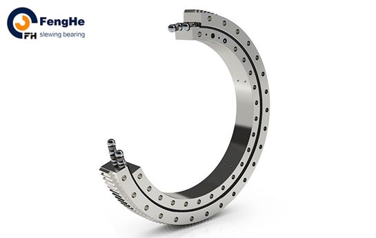 Thin Section Flange Type Inner Gear Slewing Bearing For Canning Machinery From China