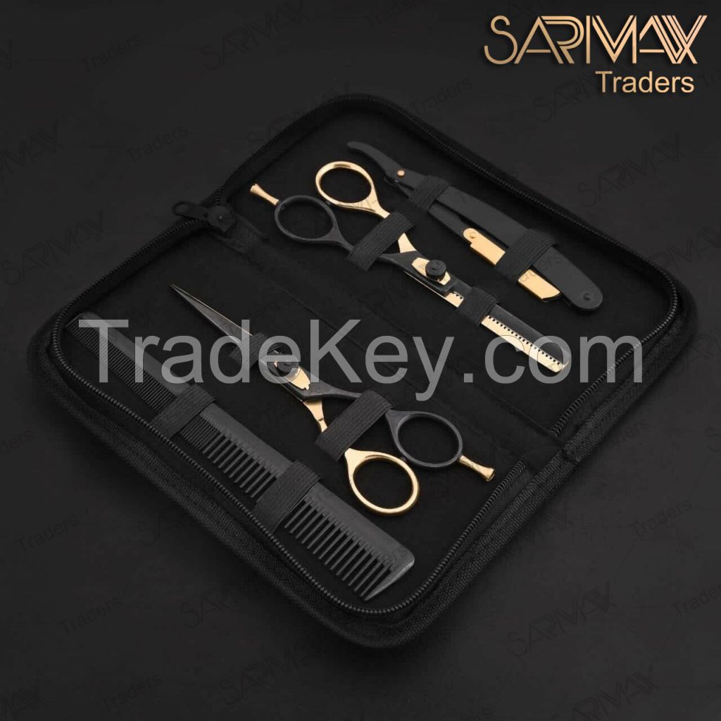 Barber Hair Cutting &amp; Dressing Scissors Set/Salon Black Scissors Salon &amp; Personal Use