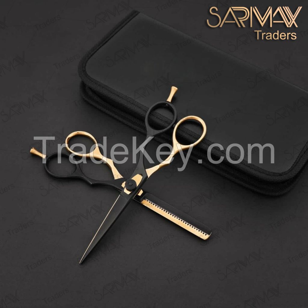 Barber Hair Cutting & Dressing Scissors Set/Salon Black Scissors Salon & Personal Use