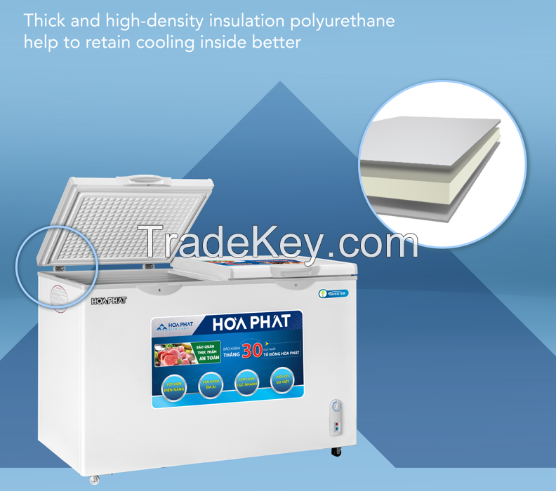 Hoa Phat 2-door freezer Inverter HCFI 656S2D2