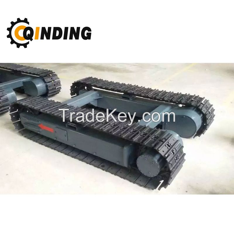 QDST-10T 10 Ton Steel Track Undercarriage Chassis for Crane, Road Paves, Pipelayers 2876mm x 669mm x 400mm