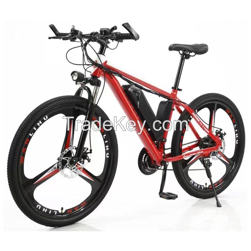 26-inch mountain bike electric bicycle 17.5A lithium battery 21 speed / overflow battery car adult speed