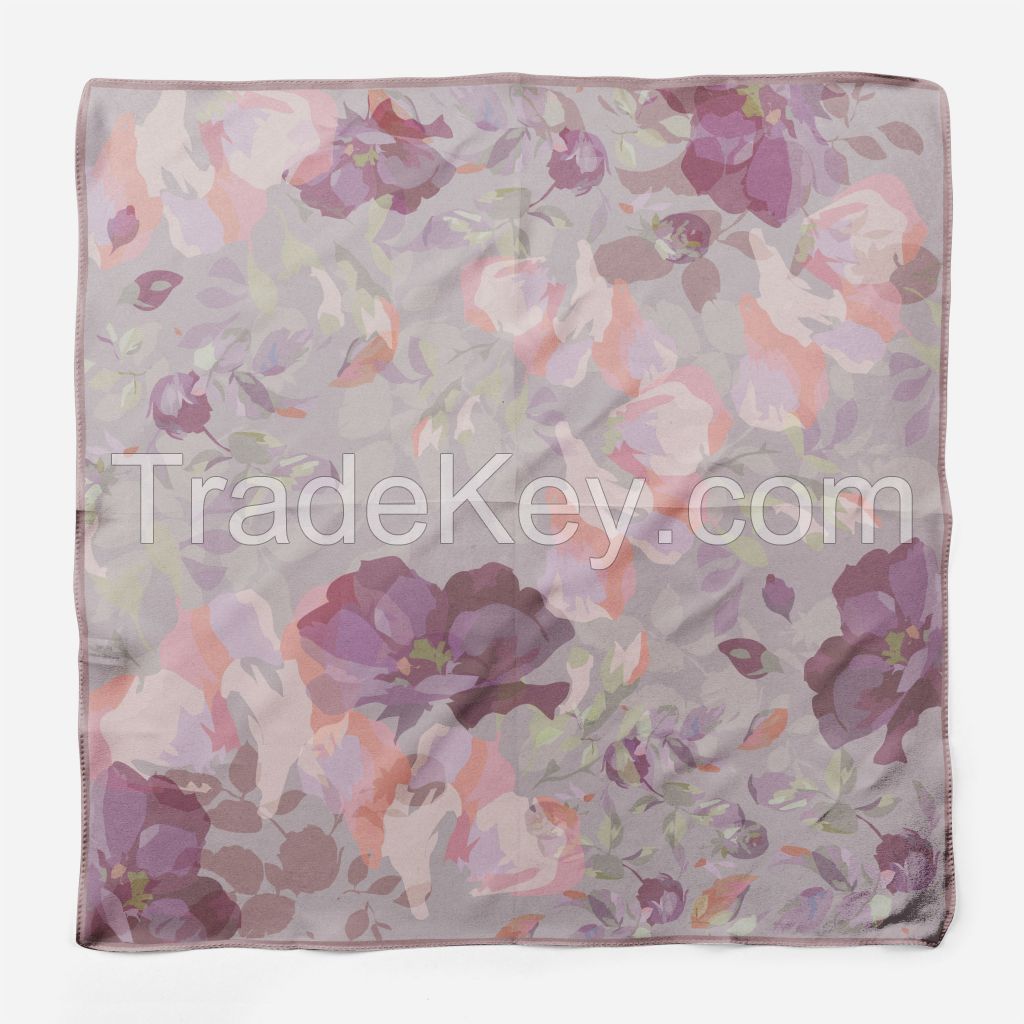 Premium Silk Scarves Floral