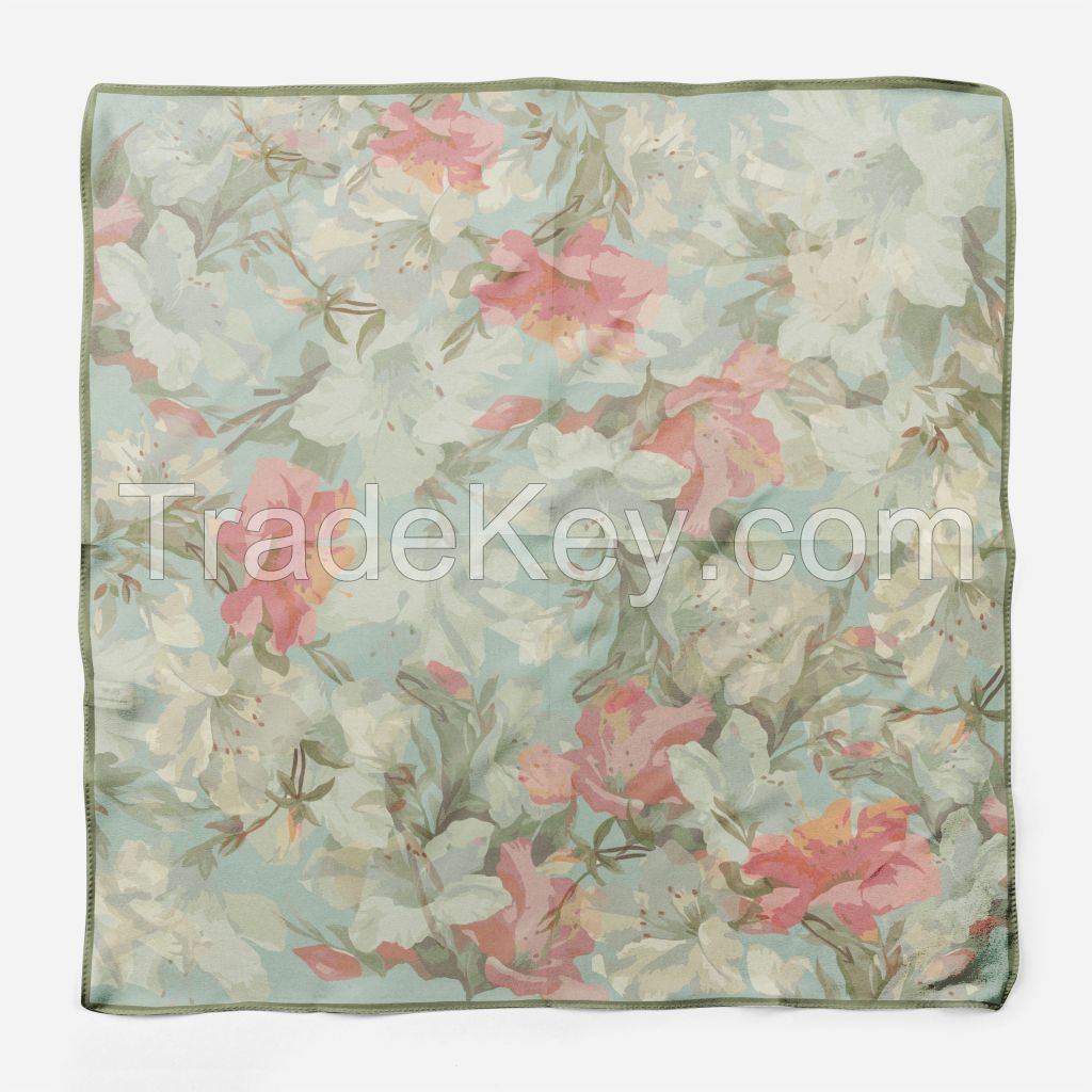 Premium Silk Scarves Floral