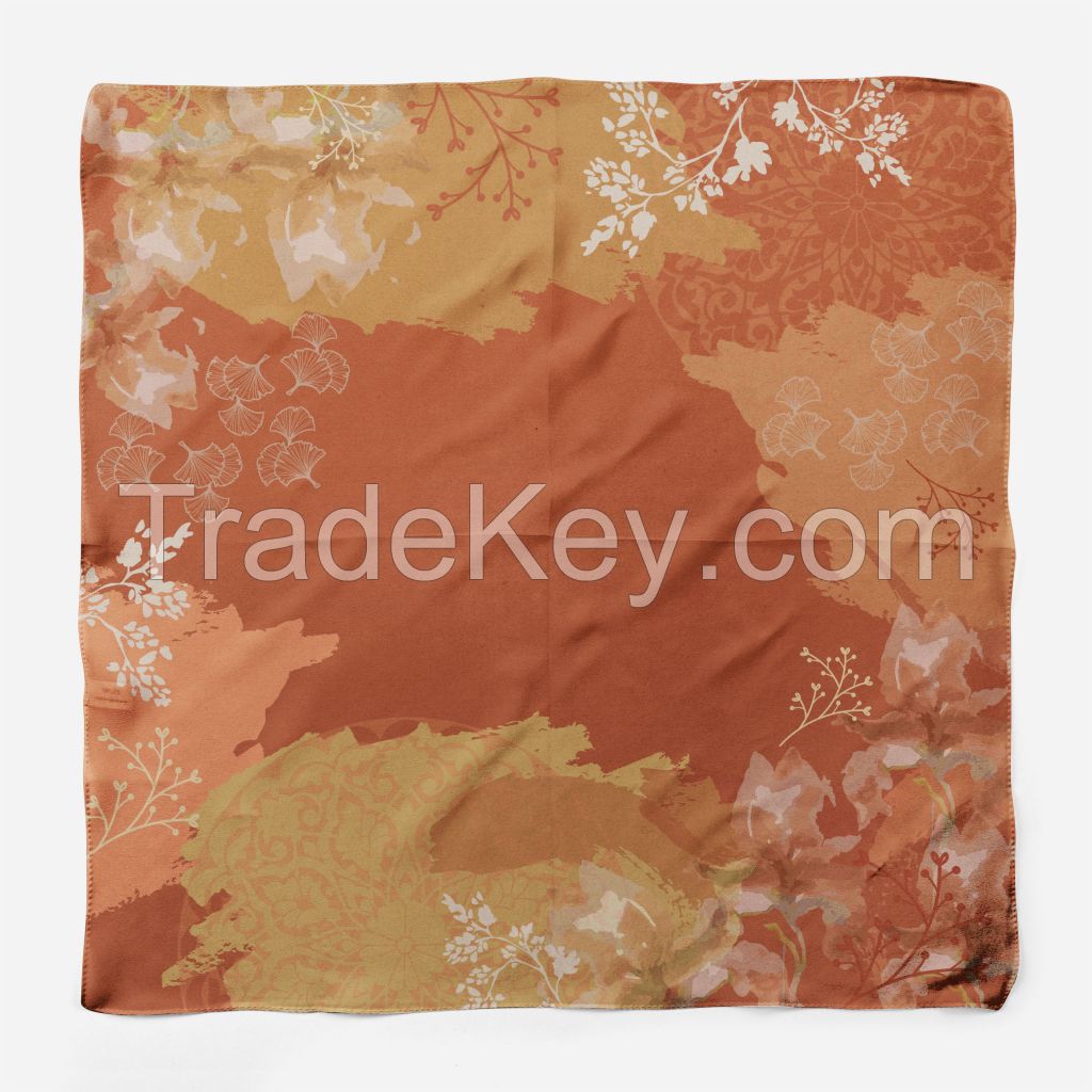 Premium Silk Scarves Floral
